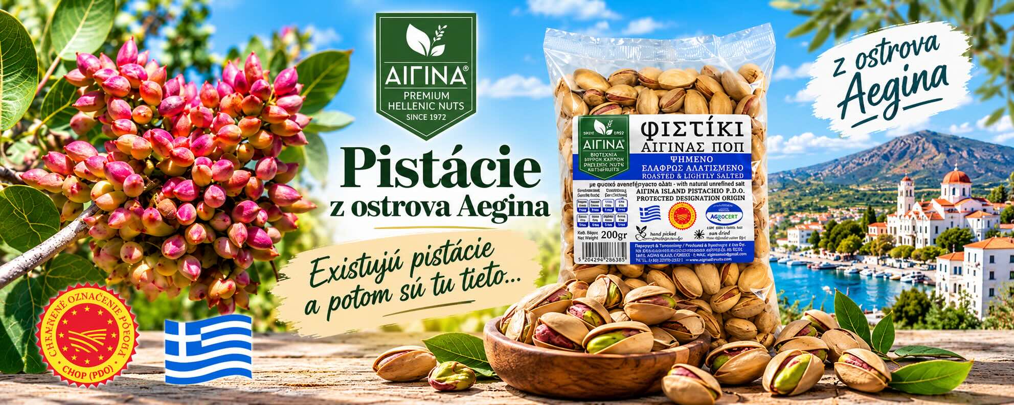 SK Prémiové pistácie z ostrova Aegina